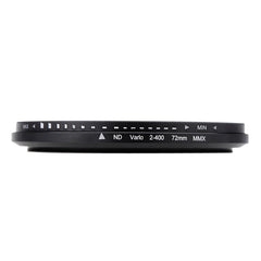 72mm ND Fader Neutral Density Adjustable Variable Filter ND 2 to ND 400 Filter, 72mm