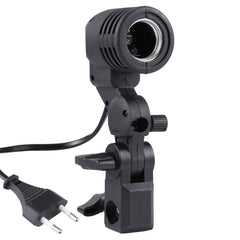 E27 AC Socket Studio Light Mount Stand Umbrella Holder