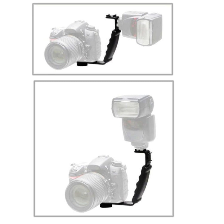 Universal Professional Flash Metal Bracket Mount for DSLR Digital Camera / Camera, L-bracket