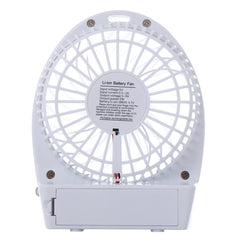 Hadata 4.3 inch Portable USB / Li-ion Battery Powered Rechargeable Fan with Third Wind Gear Adjustment & Clip