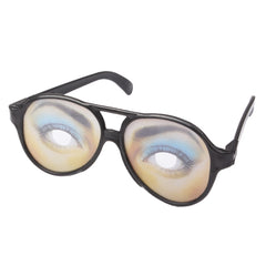 Plastic Funny Joke Glasses with Black Frame, Joke Glasses