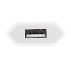 5V / 1A Single USB Port Charger Travel Charger, EU Plug, EU Plug White