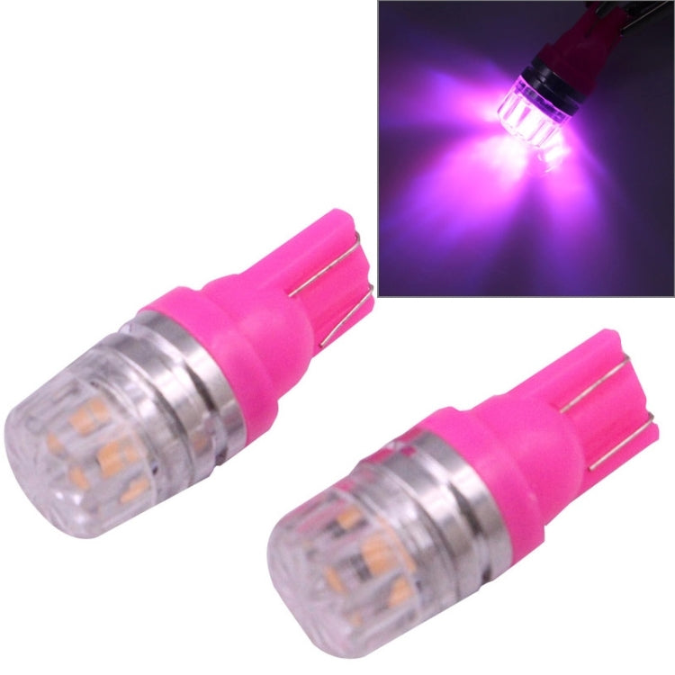 2 PCS T10 1.5W 60LM 1 LED Dark Blue COB LED Brake Light for Vehicles, DC12V