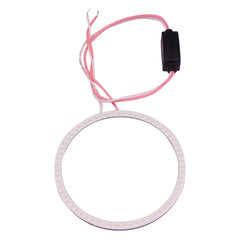 100mm 5W 180LM Angel Eyes Circles Car Headlight White Light COB LED Lights for Vehicles, DC 12-24V, 100mm Blue Light, 100mm White Light