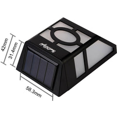 2 LED  Fence Lamp Solar Wall Mounted Light, S-LED-3090W, S-LED-3090WW