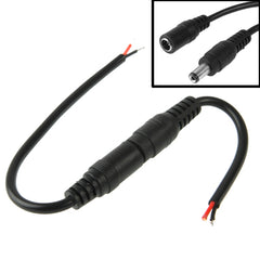 5.5 x 2.1mm DC Power Female Barrel to Male Barrel Connector Adaptor for LED Light Controller, Length: 20cm, S-LED-7566B, S-LED-7566W