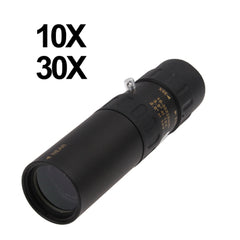 10-30 x 25mm Telescope Monocular for Backpacking / Hiking, 10-30x25