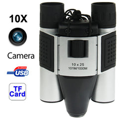 10×25mm 5 in 1 (Binocular Camera + Video Camera + Digital Camera + PC Cam + TF Card Reader) Digital Camera Binoculars,  Field of View: 101m/1000m, Size: 135 × 100 × 24mm, 10X25