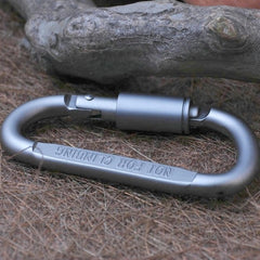 2PCS Multi-function High Quality Aluminum Alloy D Shape Camping  Hang Buckle Carabiner, 2PCS Aluminum Alloy