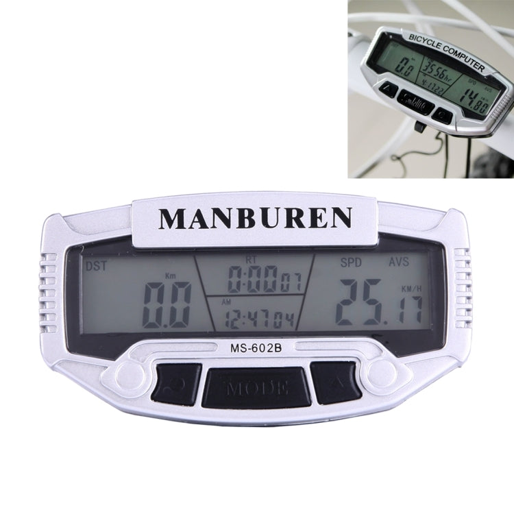Multifunction LCD Display Cycle Computer Odometer Speedometer (MS-602B), MS-602B