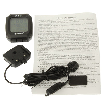 LCD Electronic Bicycle Speedometer , YT-823