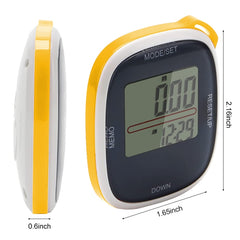 3D All Dimensional Multifunction Digital Electronic Pedometer Step Counter, 3D Yellow