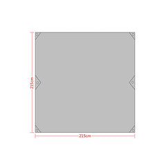 Waterproof Oxford Cloth 420D Oxford Material Camping Picnic Beach Tent Roof Tarp (Size: 215x215cm), 215x215cm Amry Green, 215x215cm Grey, 215x215cm Blue, 215x215cm Orange