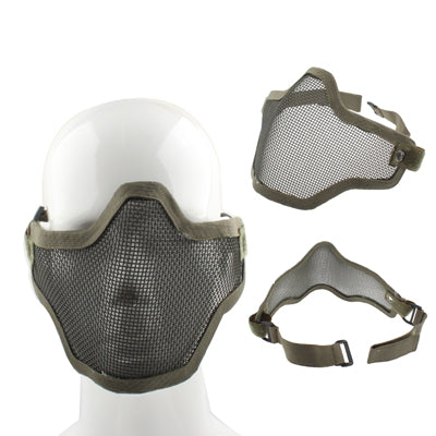Half Face Net Mesh Style Protection Mask with Elastic Strap, Net Mesh Style Mask (Army Green), Half Face Net Mesh Style Mask(Black), Net Mesh Style Mask(Brown)
