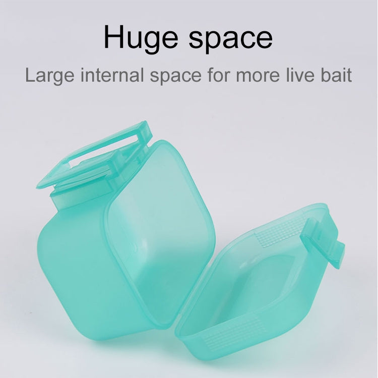Plastic Live Earthworm Fishing Tackle Box Bug Shrimp Bait Box, Bug Shrimp Bait Box