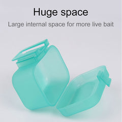 Plastic Live Earthworm Fishing Tackle Box Bug Shrimp Bait Box, Bug Shrimp Bait Box