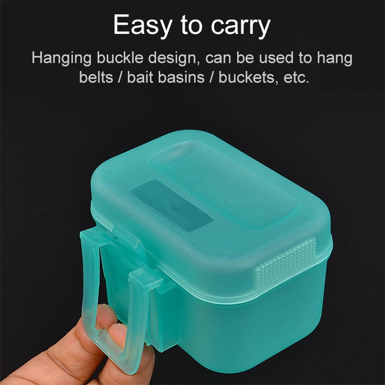 Plastic Live Earthworm Fishing Tackle Box Bug Shrimp Bait Box, Bug Shrimp Bait Box