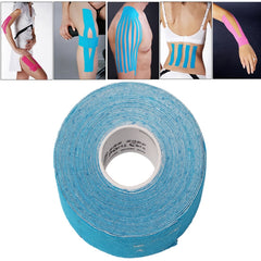 Waterproof Kinesiology Tape Sports Muscles Care Therapeutic Bandage, Size: 5m(L) x 5cm(W), Size: 5mx 5cm Blue, Size: 5m x 5cm Magenta, Size: 5mx 5cm Apricot, Size: 5mx 5cm Black, Size: 5mx 5cm White, Size: 5mx 5cm Green, Size: 5mx 5cm, Size: 5mx 5cm Re...