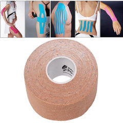 Waterproof Kinesiology Tape Sports Muscles Care Therapeutic Bandage, Size: 5m(L) x 5cm(W), Size: 5mx 5cm Apricot, Size: 5mx 5cm Black, Size: 5mx 5cm White, Size: 5mx 5cm Green, Size: 5mx 5cm, Size: 5mx 5cm Red, Size: 5mx 5cm Yellow, Size: 5mx 5cm Orang...