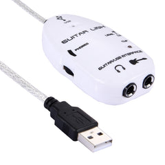 USB Interface Guitar Link Cable PC / MAC Recording, USB Interface Guitar Link Cable (White), USB Interface Guitar Link Cable (Black)