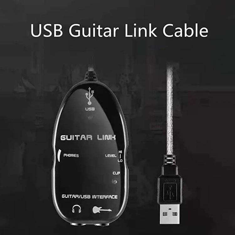 USB Interface Guitar Link Cable PC / MAC Recording, USB Interface Guitar Link Cable (Black), USB Interface Guitar Link Cable (White)