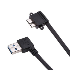 26cm 90 Degree Right Angle  USB 3.0 to 90 Degree Right Angle Micro 3.0 Data Cable for Galaxy Note III / N9000