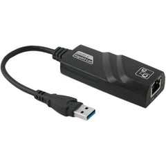USB 3.0 10 / 100 / 1000Mbps Ethernet Adapter for Laptops, Plug and play, USB 3.0 1000 Mbps