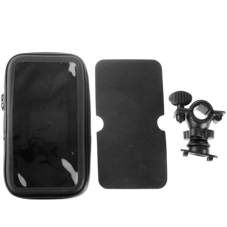 Bicycle Handlebar Mount Holder Waterproof / Sand-proof / Snow-proof / Dirt-proof Zipper Touch Bag, Suitable for Galaxy Note III / N9000 & Mega 6.3 / i9200, For  Note III