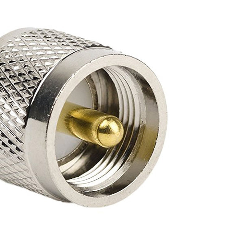 UHF Male to SMA Female Connector RF Coaxial Adapter, UHF Male to SMA Female