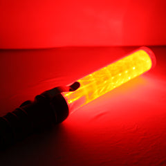 Safety Traffic 3-Mode Control Red LED Baton with Flashlight, Length: 29.5cm, Length: 29.5cm