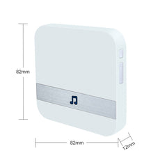 B10 52 Chimes 110dB Doorbell Receiver Low Power Consumption Home Door Tools, US Plug, AC 90-260V, B10 White US Plug, B10 Black US Plug