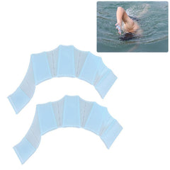 Finger Flexible Silicone Swimming Gloves (Large Size), Size : S  Blue, Size : M  Blue, Size : L Blue