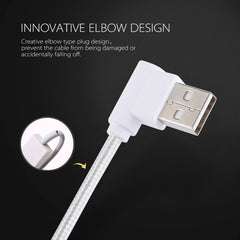 1.2m 2A 90 Copper Wires Woven Elbow USB-C / Type-C 3.1 to USB 2.0 Data / Charger Cable
