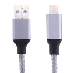 1m Wires Woven Metal Head USB-C / Type-C 3.1 to USB 3.0 Data / Charger Cable