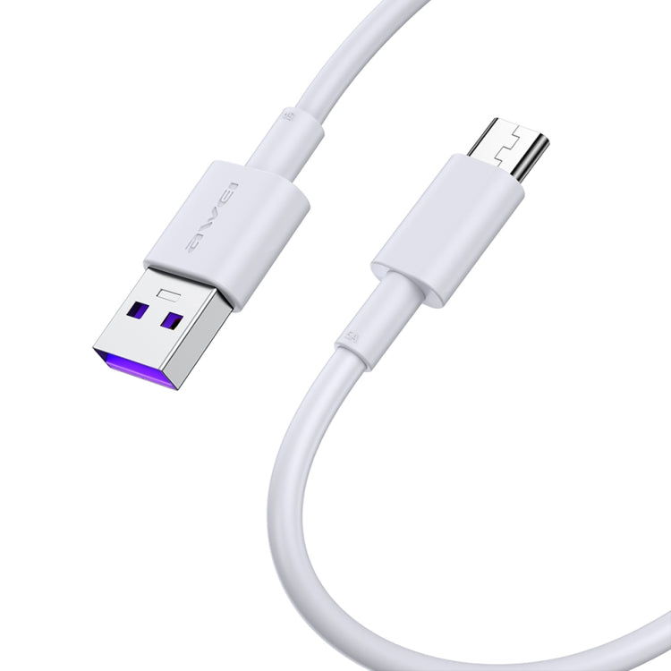 awei CL-77T 5A USB to USB-C / Type-C Interface Smart Fast Charge TPE Data Cable, Cable Length: 1m, USB-C / Type-C