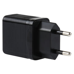 LZ-728 2 in 1 18W QC 3.0 USB Interface Travel Charger + USB to Micro USB Data Cable Set, EU Plug, Cable Length: 1m, with Micro USB Cable