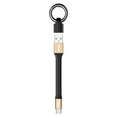 IVON CA90 3.1A Max USB to USB-C / Type-C Portable Data Cable with Ring, Length: 14.5cm, Type-C