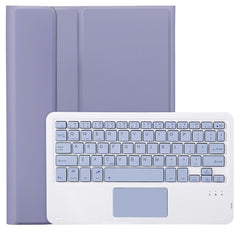 For iPad 11 2025 / 10th Gen 10.9 2022 A10B-A Lambskin Texture Bluetooth Touch Keyboard Leather Tablet Case with Pen Slot, A10B-A