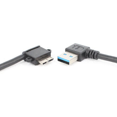 2 PCS USB 3.0 Right Elbow Male to Micro USB 3.0 Elbow Charging Data Cable, Cable Length: 27cm, Right Elbow