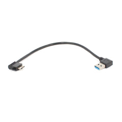 2 PCS USB 3.0 Right Elbow Male to Micro USB 3.0 Elbow Charging Data Cable, Cable Length: 27cm, Right Elbow