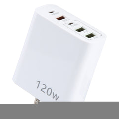 120W Dual PD Type-C + 3 x USB Multi Port Charger, US Plug, US Plug