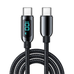 Mutural Li-CC002 1.2m 100W Digital Display USB-C / Type-C to Type-C Charging Data Cable, Type-C to Type-C