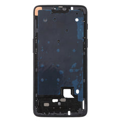 For OnePlus 6 Front Housing LCD Frame Bezel Plate with Side Keys, For OnePlus 6 (Frosted Black)