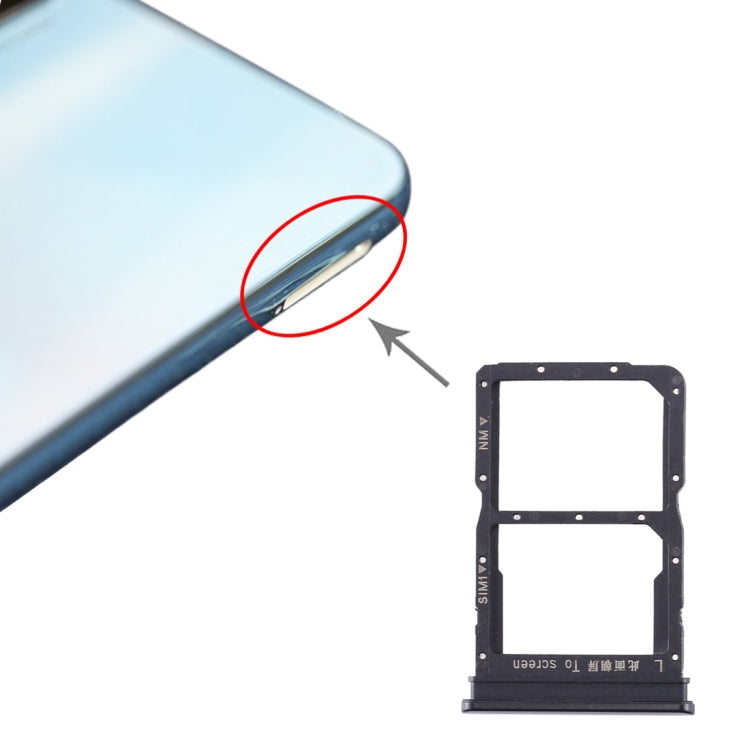 SIM Card Tray + NM Card Tray for Huawei Honor 20 Lite, For Huawei Honor 20 Lite (Baby Blue), For Huawei Honor 20 Lite