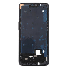 For OnePlus 6 Front Housing LCD Frame Bezel Plate with Side Keys, For OnePlus 6 (Jet Black)