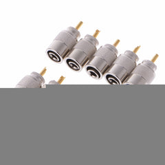 10 PCS UHF Connector Plugs PL-259 Male Solder for RG8X Coaxial Cable