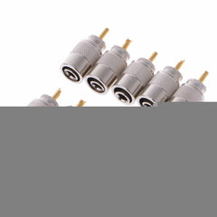 10 PCS UHF Connector Plugs PL-259 Male Solder for RG8X Coaxial Cable