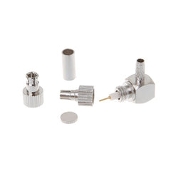 2 in 1 TS9 / CRC9 Male Right Angle RF Coaxial Card Connector for RG174 / 178 / 316 LMR100