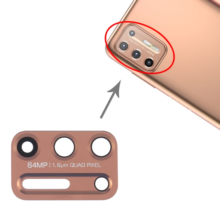 10 PCS Back Camera Lens for Motorola Moto G9 Plus XT2087-1, For Motorola Moto G9 Plus(Gold), For Motorola Moto G9 Plus