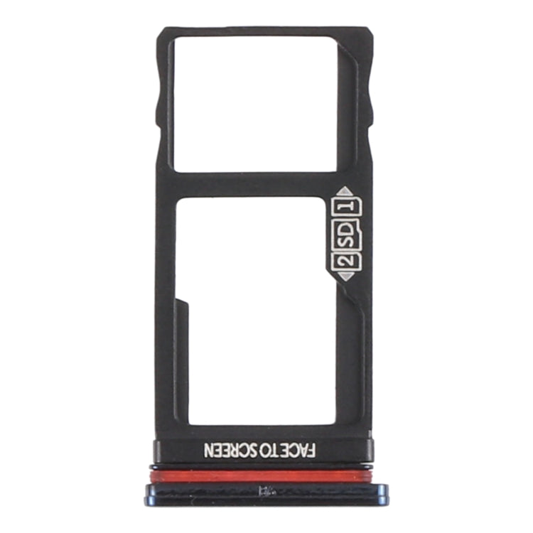SIM Card Tray + Micro SD Card Tray for Motorola Moto One Vision / P50, For Motorola Moto One Vision